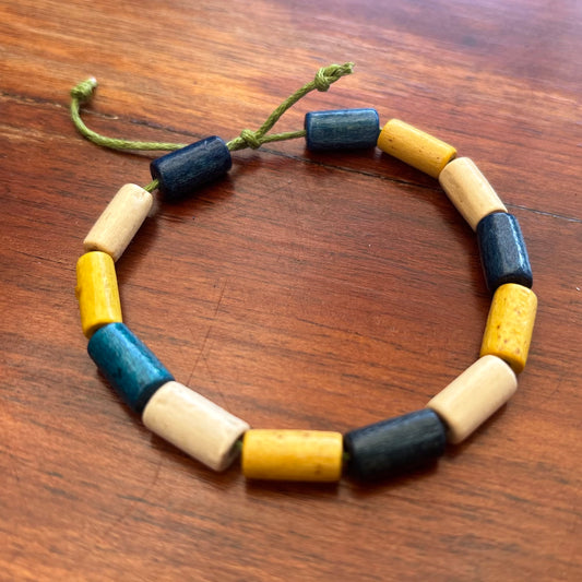 Handmade Colorful Wooden Bead Braclets